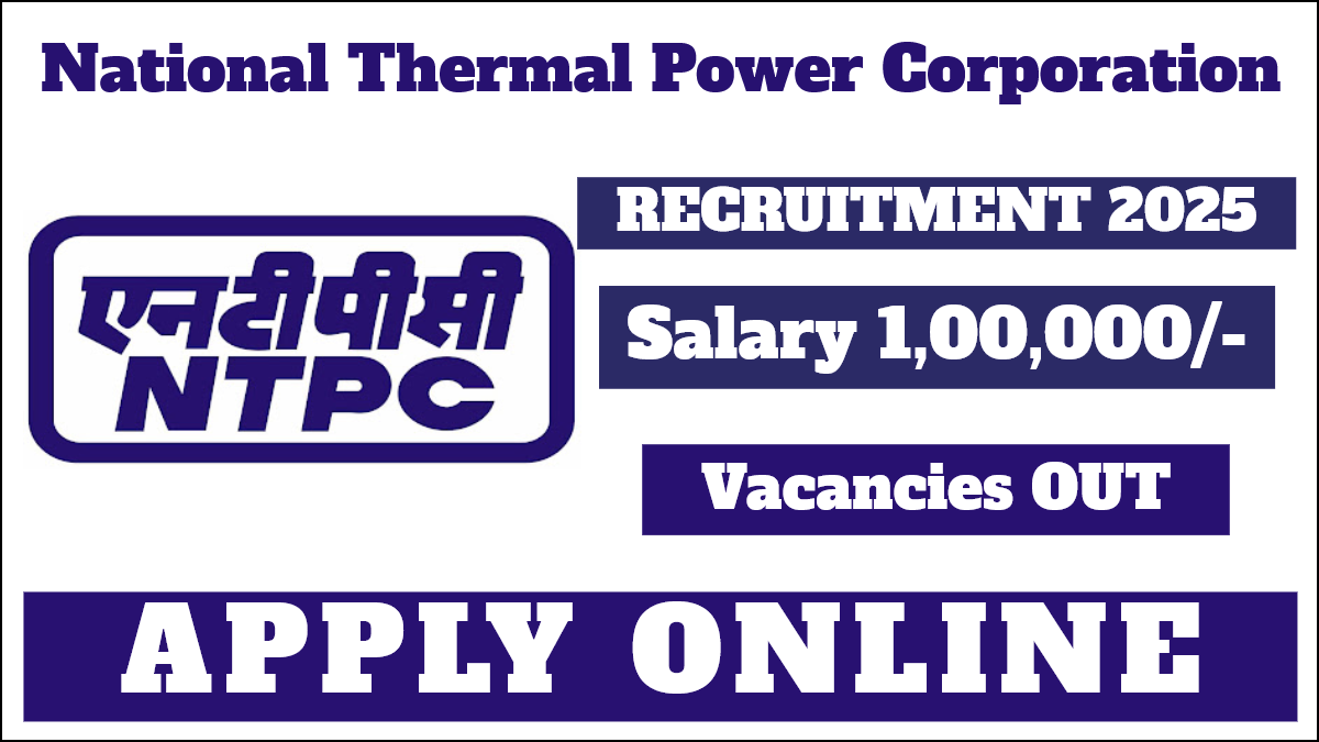 NTPC Recruitment 2025 Notification Out Apply Online for Executive Positions