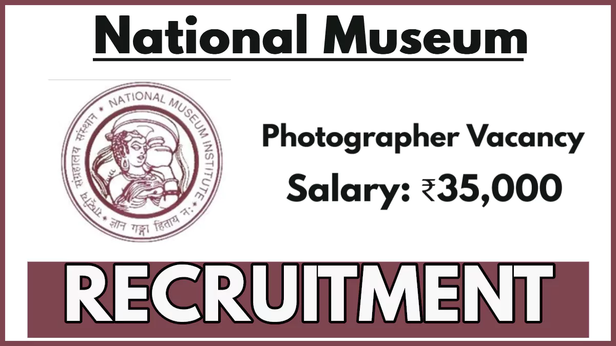 National Museum Recruitment 2025 Notification PDF, Apply for Consultant Post