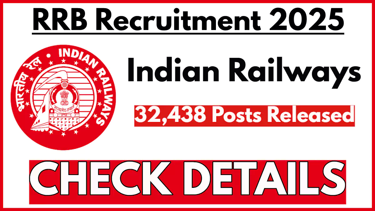 RRB Notification Out Inviting Applications for 32438 Level 1 Vacancies