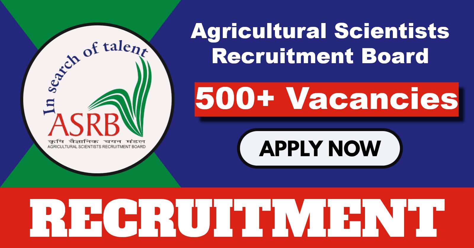 ASRB Notification released for Recruitment to 582 vacancies, Check Eligibility, Application Process