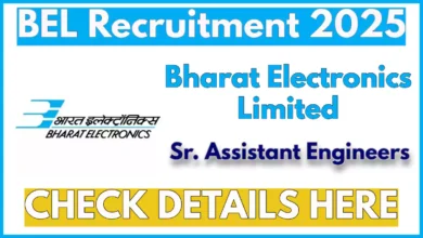 BEL Senior Assistant Engineer Recruitment 2025: 8 Vacancies, Apply Offline