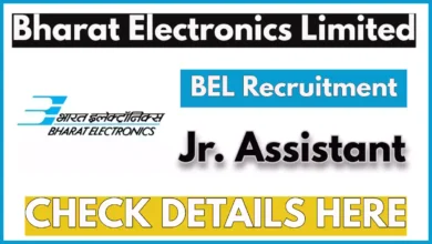 BEL Junior Assistant (HR) Recruitment 2025, Apply Online