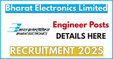 BEL Recruitment 2025, Apply Online for Engineer Posts