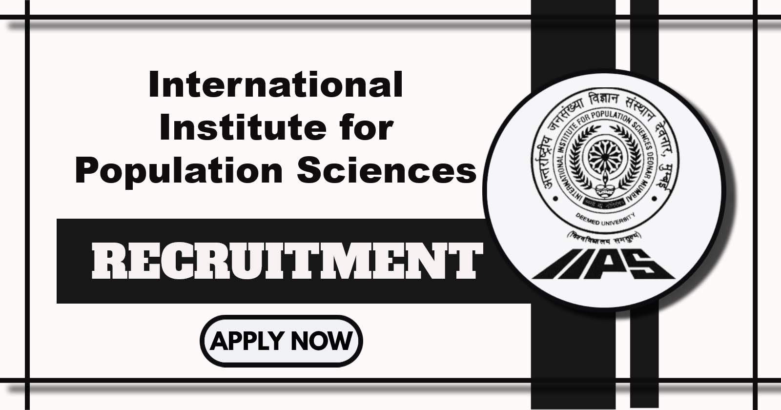 IIPS Recruitment 2025, 16 Field Investigator Posts for GATS-3 Project