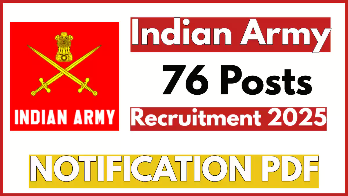 Indian Army Recruitment 2025, Apply Online for 58th SSC NCC Special Entry Scheme