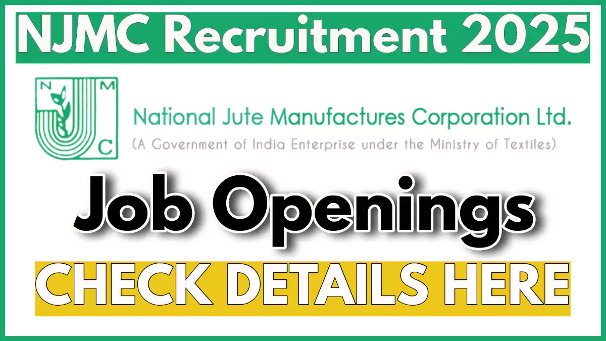 NJMC Recruitment 2025, Company Secretary cum Compliance Officer Post