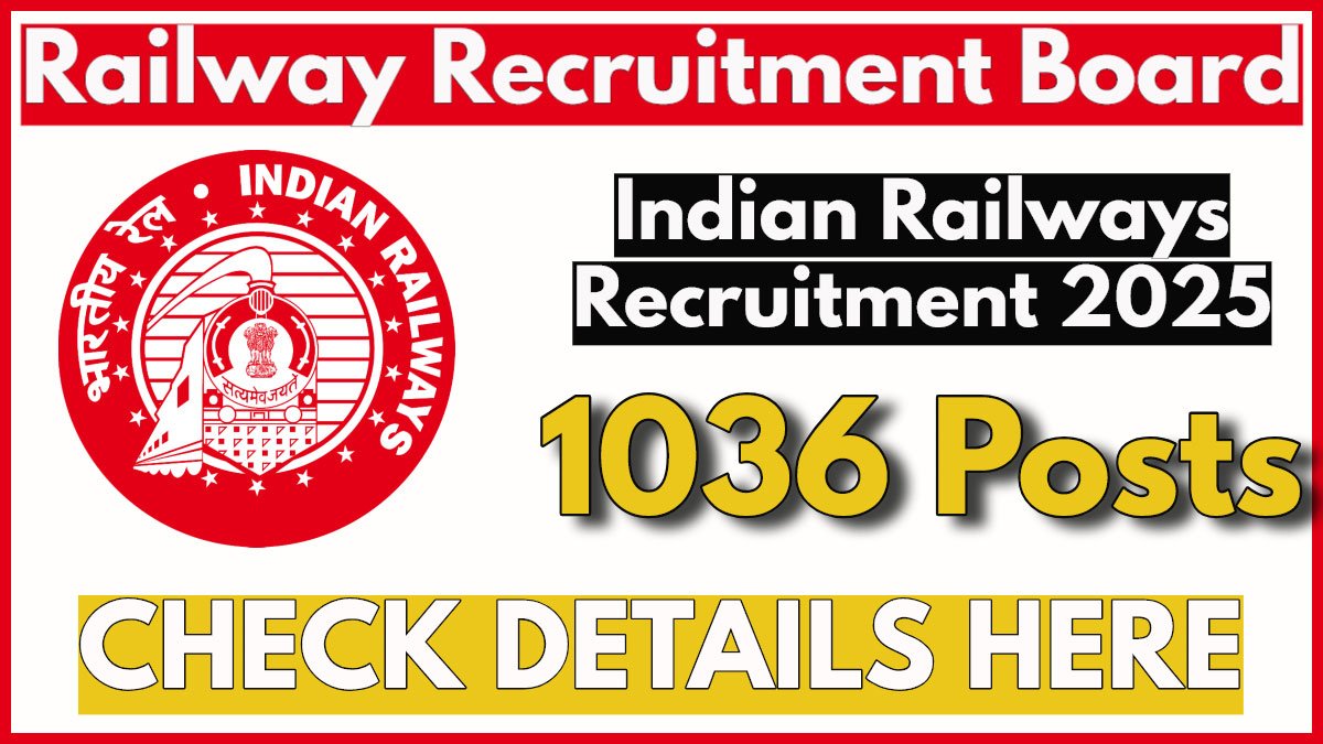 Railway RRB 1036 Vacancies 2025, Last Date Extended for Ministerial and Isolated Posts