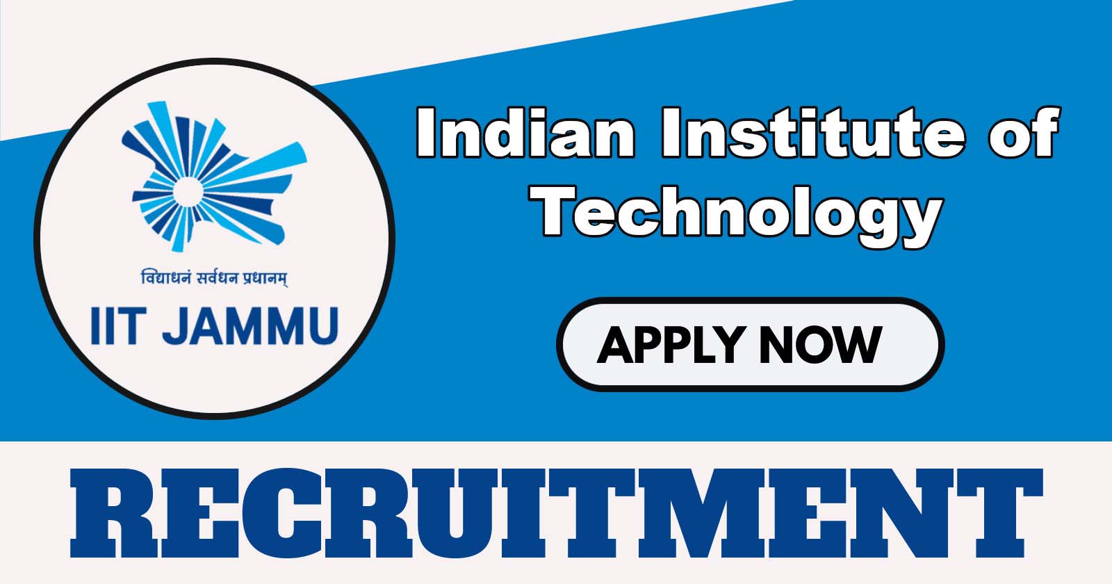 IIT Jammu Recruitment 2025 Notification, Apply Online for Junior Research Fellow (JRF)