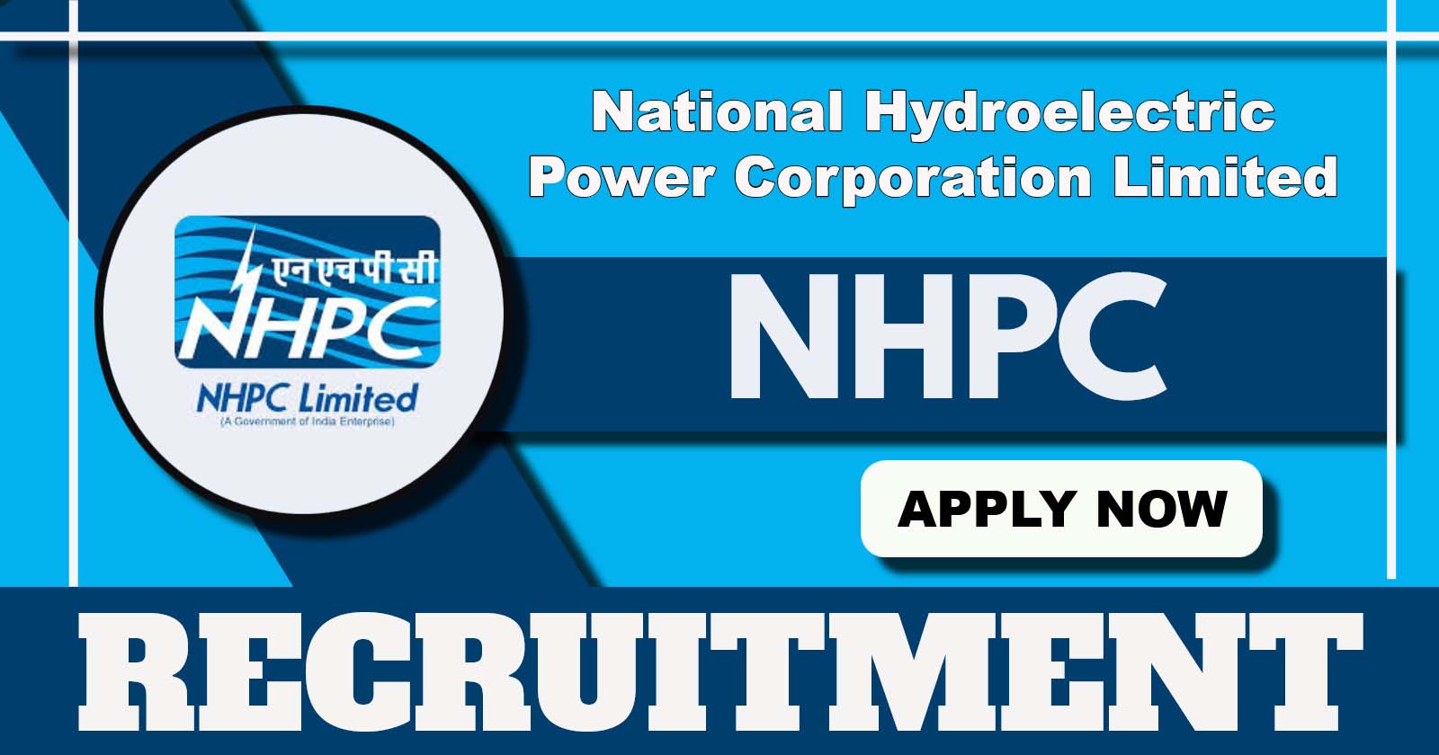 NHPC Limited CMD Recruitment 2025, Apply for Chairman & Managing Director Post