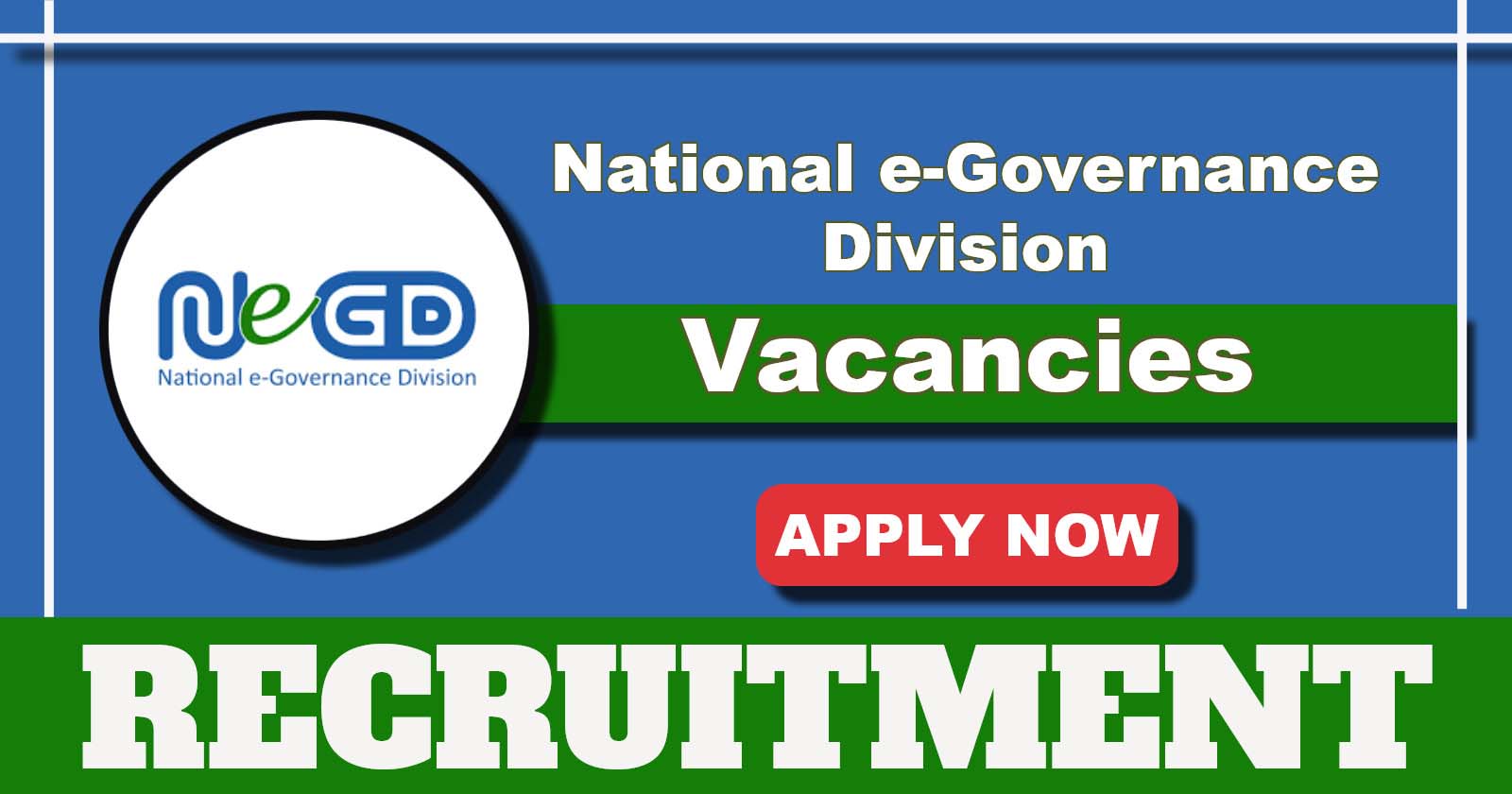 NeGD Recruitment 2025 Notification, Apply for Tech Lead Posts