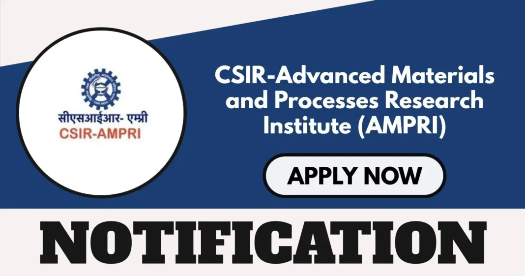 CSIR AMPRI Junior Secretariat Assistant 2025 Notification Out, Apply Online till 17 May