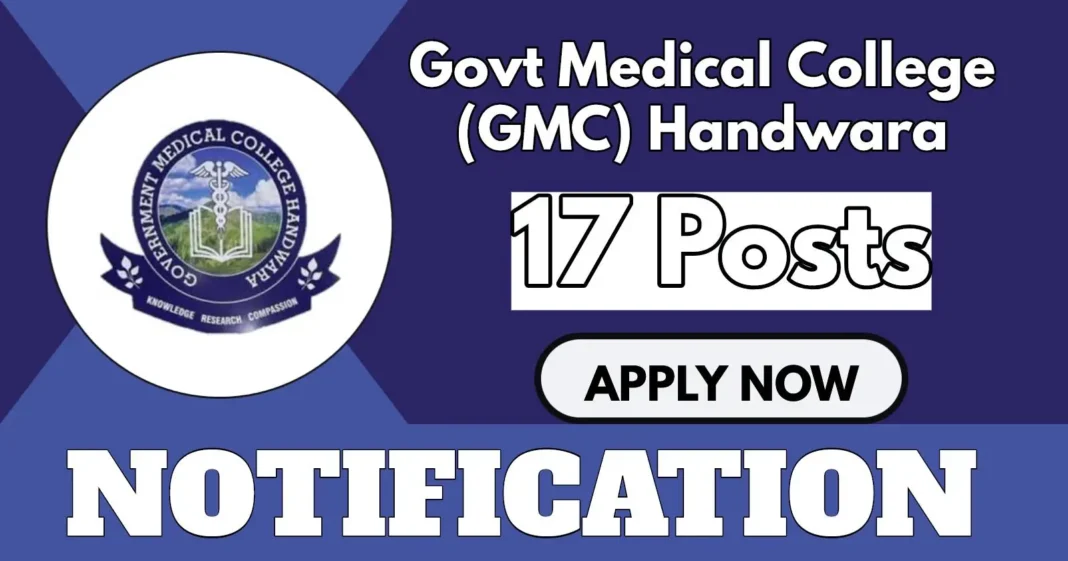 GMC Handwara Announces Vacancies for Technicians, and Other Posts