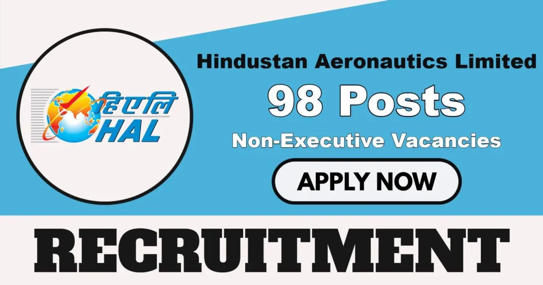 HAL announces 98 Non-Executive Vacancies Notification, Apply for Diploma Technician and Operator Posts
