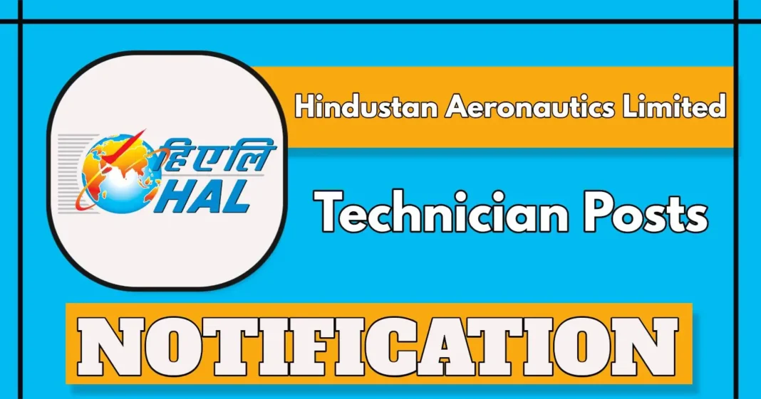 HAL Invites Applications for 16 Diploma Technician Posts under Non-Executive Cadre 2025