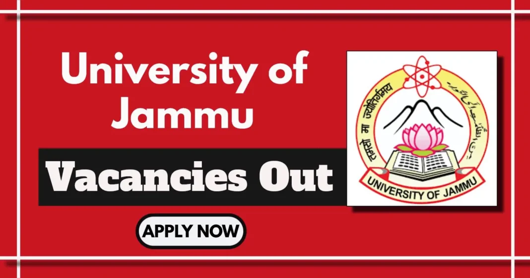 University of Jammu Notification Out for Research Assistant and Field Investigator Posts