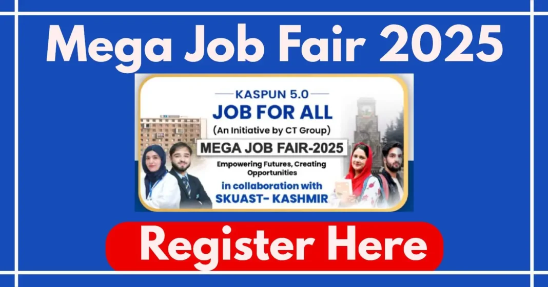 Mega Job Fair 2025 in Kashmir, Jobs for All, Online Registration Link Here