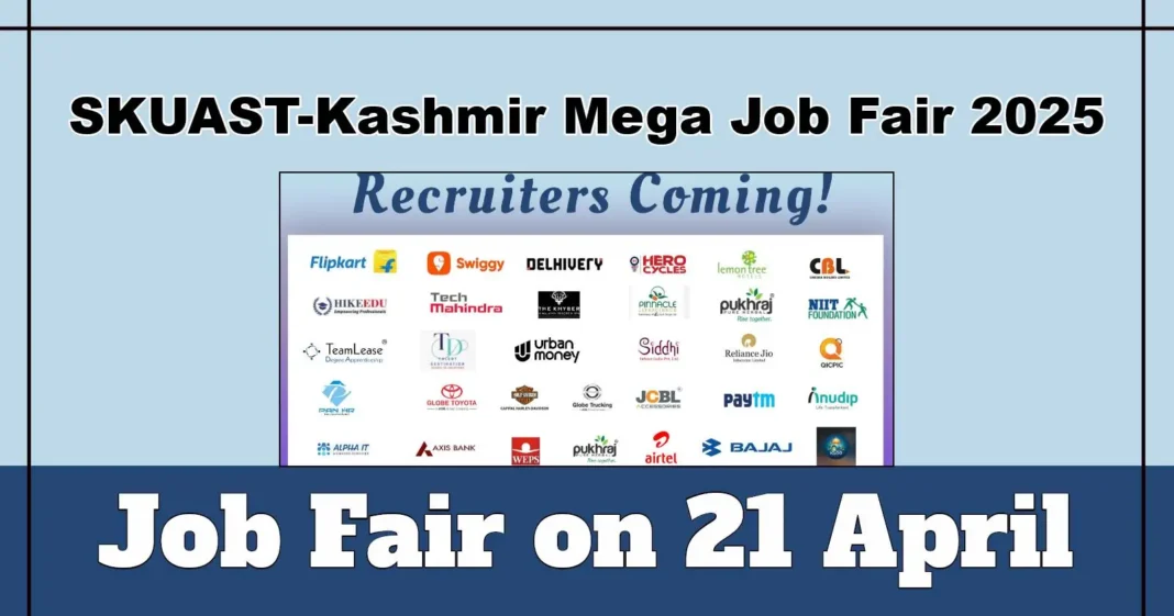 SKUAST-Kashmir Mega Job Fair 2025 on April 21: Join CT Group’s KASPUN 5.0 Job For All Initiative