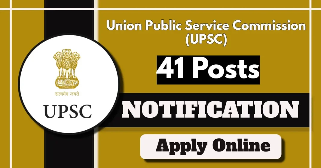 UPSC Notification 04/2025 Out for Scientist, Officer, Professor, and Technical Posts