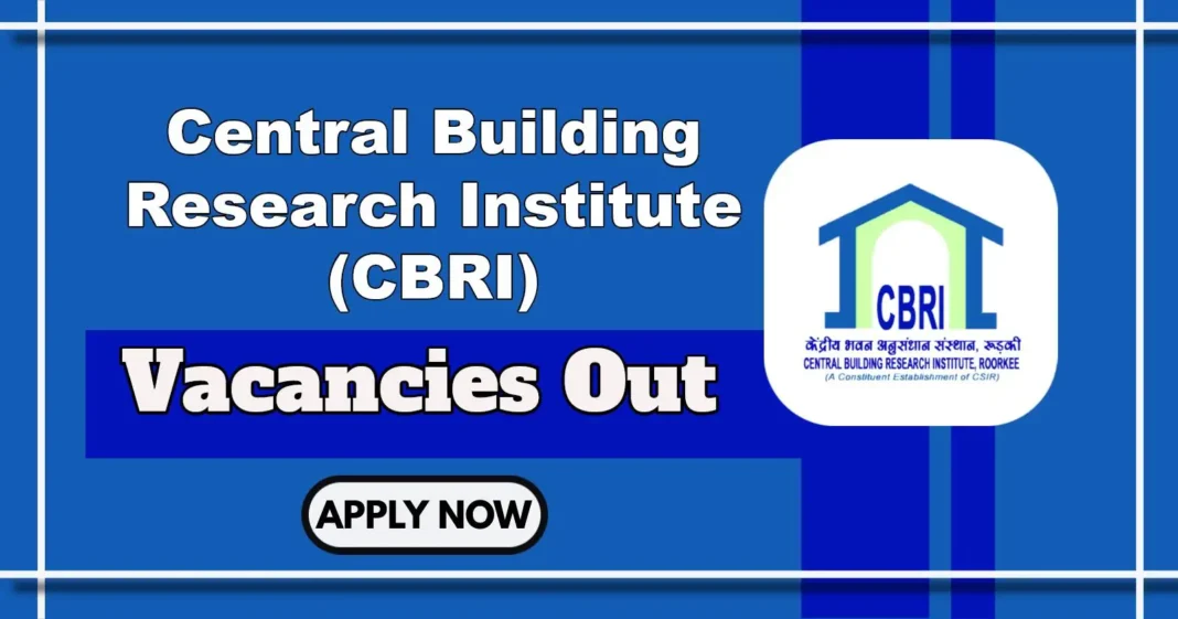 CSIR-CBRI Notification for Junior Stenographer Posts – Apply Online by 25 May