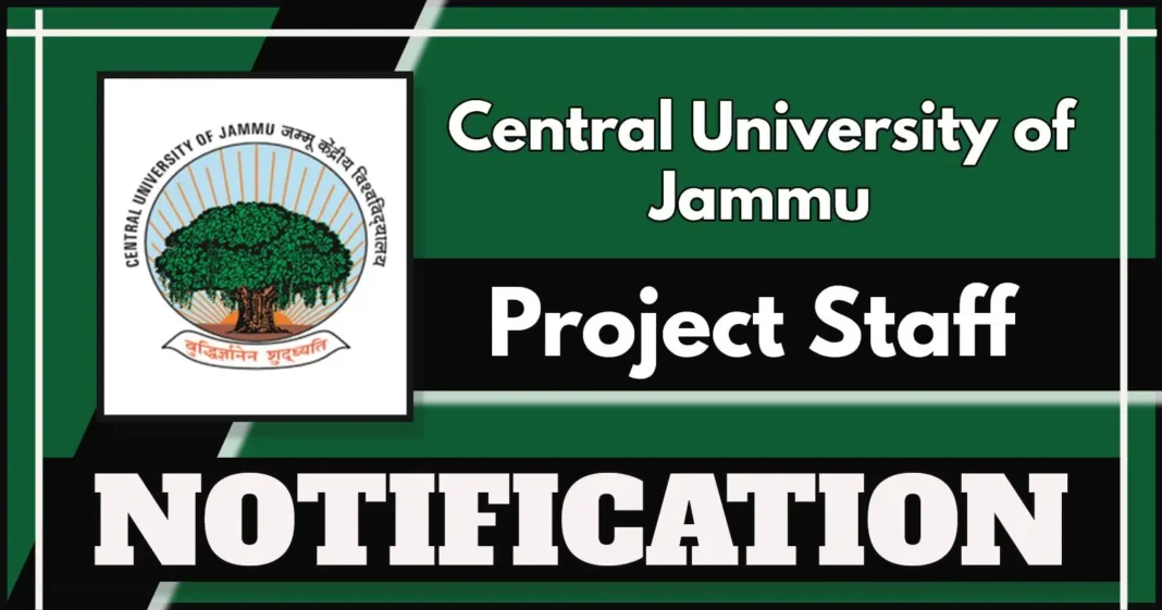 Central University of Jammu Walk-In Interview for Research Assistant and Field Investigator Posts