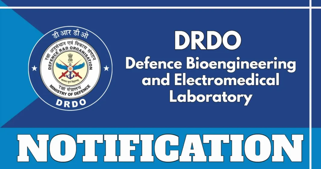 DRDO DEBEL Research Associate Vacancy 2025 – Apply for RA Post in Bengaluru