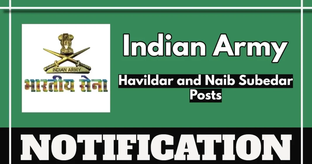 Indian Army Sports Quota Intake 2025 For Havildar and Naib Subedar – Apply by 15 June