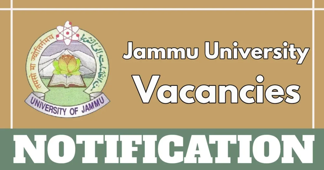 University of Jammu Invites Applications for Field Investigator Post Under ICSSR Project