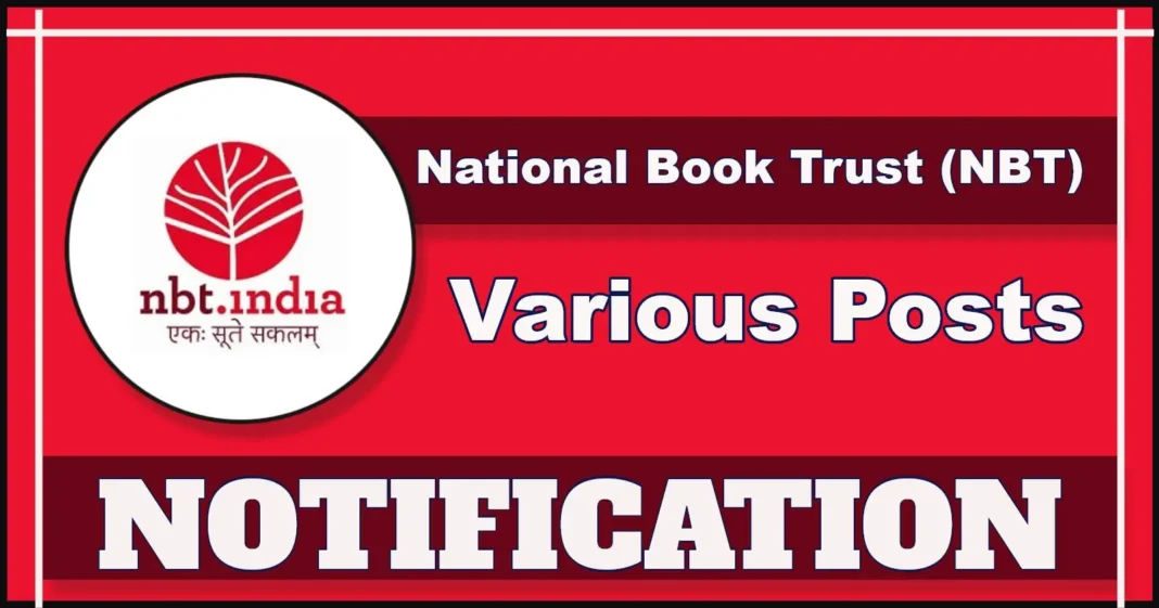 National Book Trust Invites Applications for Marketing Posts 2025