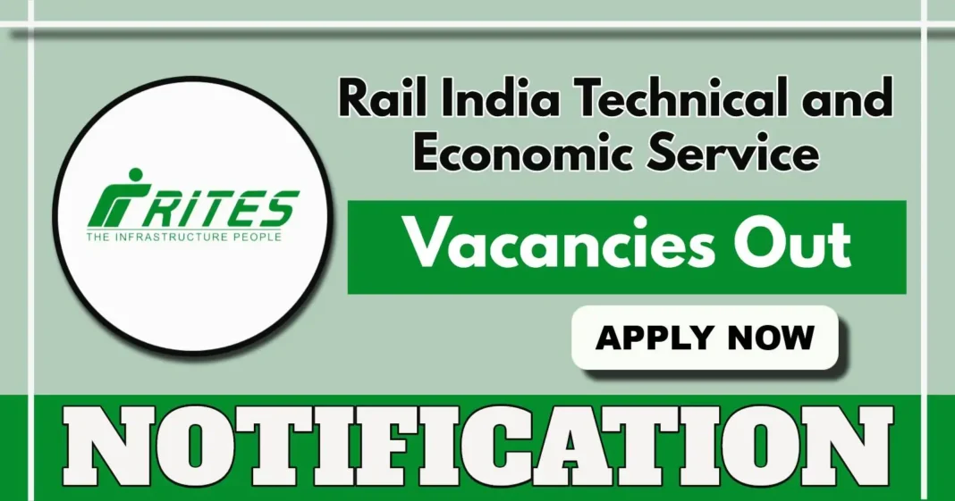 RITES Site Assessor Posts in Southern Region, Check Application Process