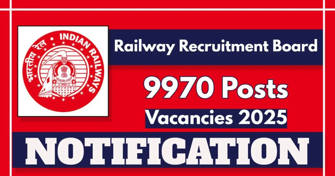 Railway Recruitment Board 9000+ Vacancies across India, Online Application Process, Details Here