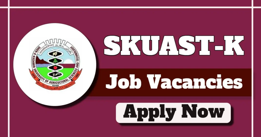 SKUAST-K Invites Applications for Junior Research Fellow Post in Fisheries Project – Apply by 30 May