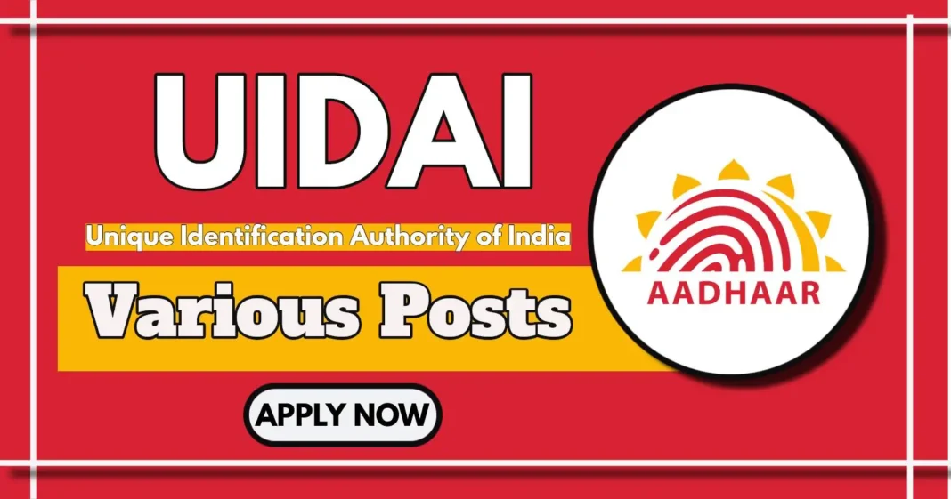 UIDAI Consultant Notification 2025 Out for 10 Technical and Senior Consultant Vacancies