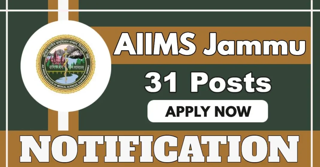 31 Posts at AIIMS Jammu Including Engineer, Clerk, Foreman, Driver and More