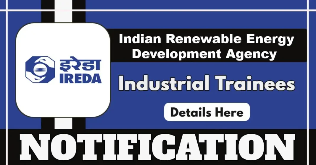 IREDA Industrial Trainee posts with Rs 27000 monthly stipend, last date 5 August