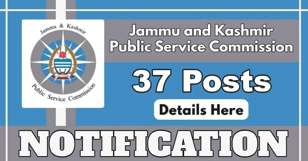 JKPSC MO 2025 Notification Out for 37 Posts in J&K Department of Ayush