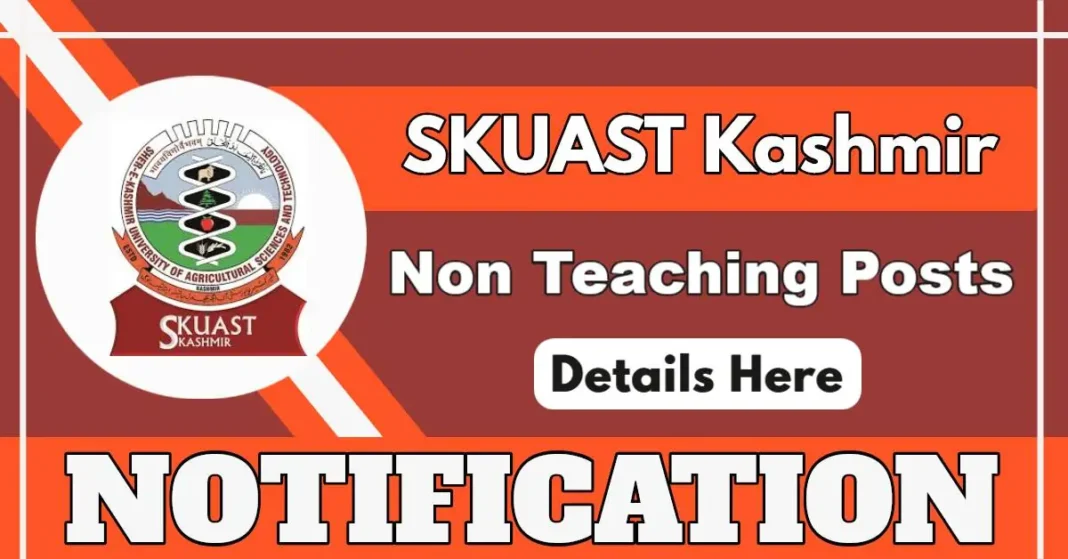 SKUAST Kashmir Opens Online Applications for Assistant Registrar and Assistant Comptroller Posts