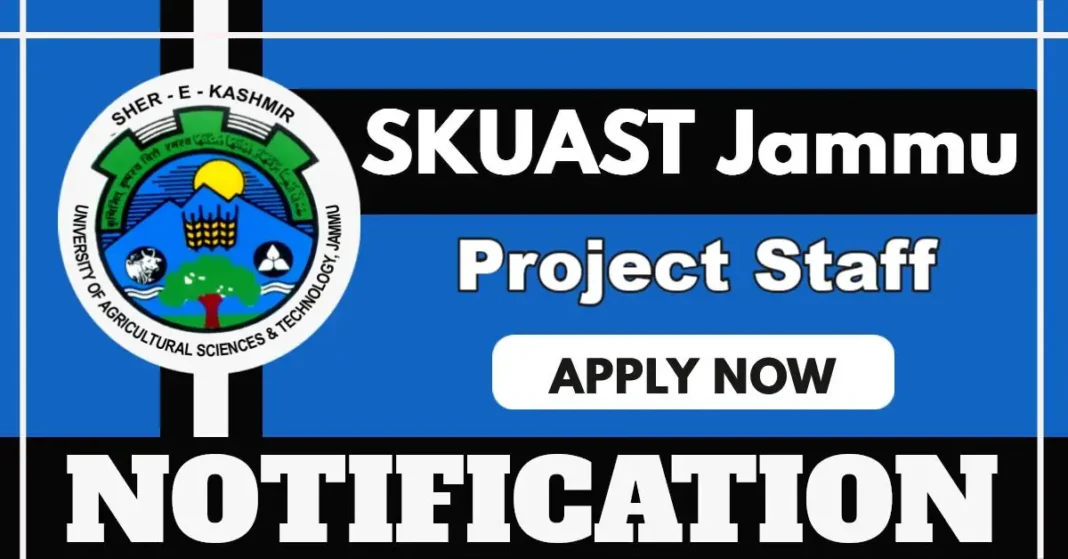 SKUAST Jammu Veterinary Medicine Division Vacancy 2025, Check Eligibility and Apply Now