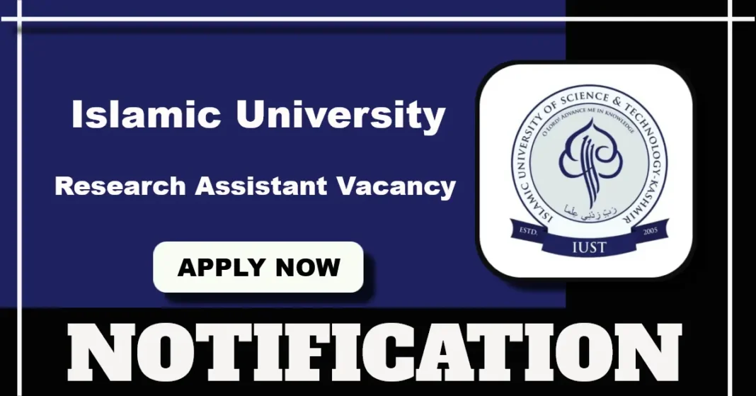 Islamic University of Science & Technology Hiring Research Assistant for DST Funded Project