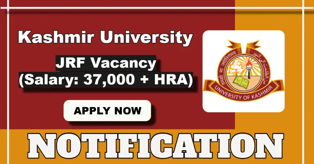 Kashmir University Botany Department Walk-in Interview for Junior Research Fellow on Aug 19