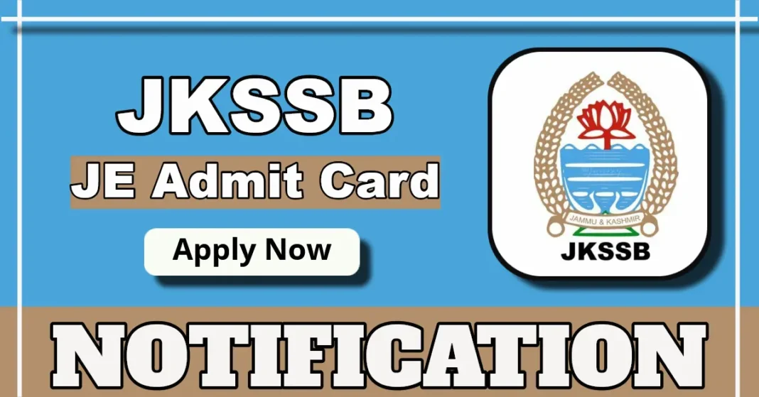 JKSSB JE Civil Exam 2025 rescheduled, new date announced with admit card details