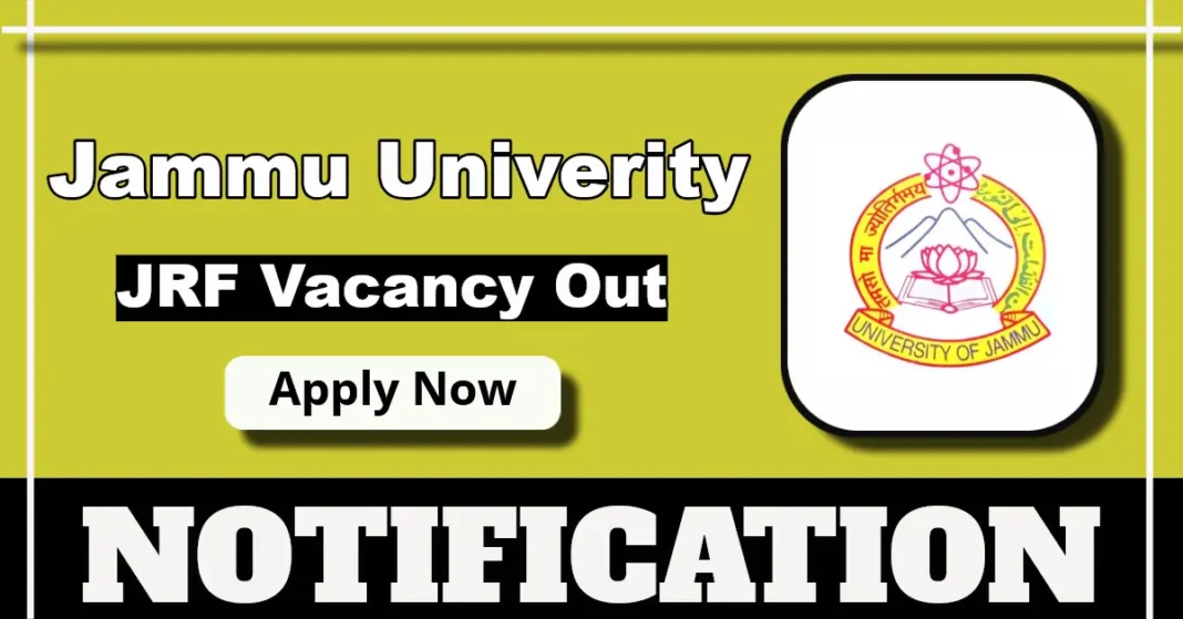 Jammu University Department of Mathematics JRF Recruitment 2025, Apply Now
