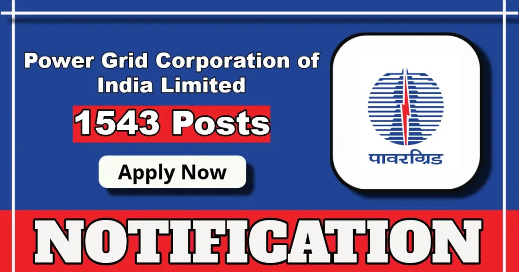 PGCIL Notification 2025 Out for 1543 Field Engineer and Supervisor Vacancies, Apply Online