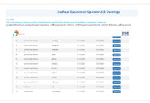 Aadhaar Supervisor/Operator Recruitment 2026: Apply Online for 200+ Posts