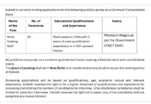 IndiaAI Multi Tasking Staff Recruitment 2026 Notification for 10th and 12th Pass Candidates